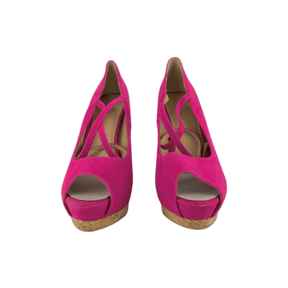 Colin Stuart women's pink peep toe heels size 8.5B